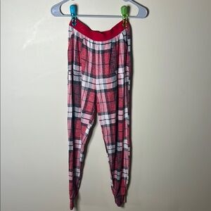 PINK Victoria's Secret Red Plaid Leggings